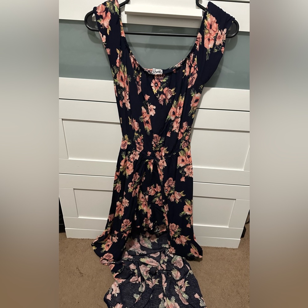 Split maxi romper dress